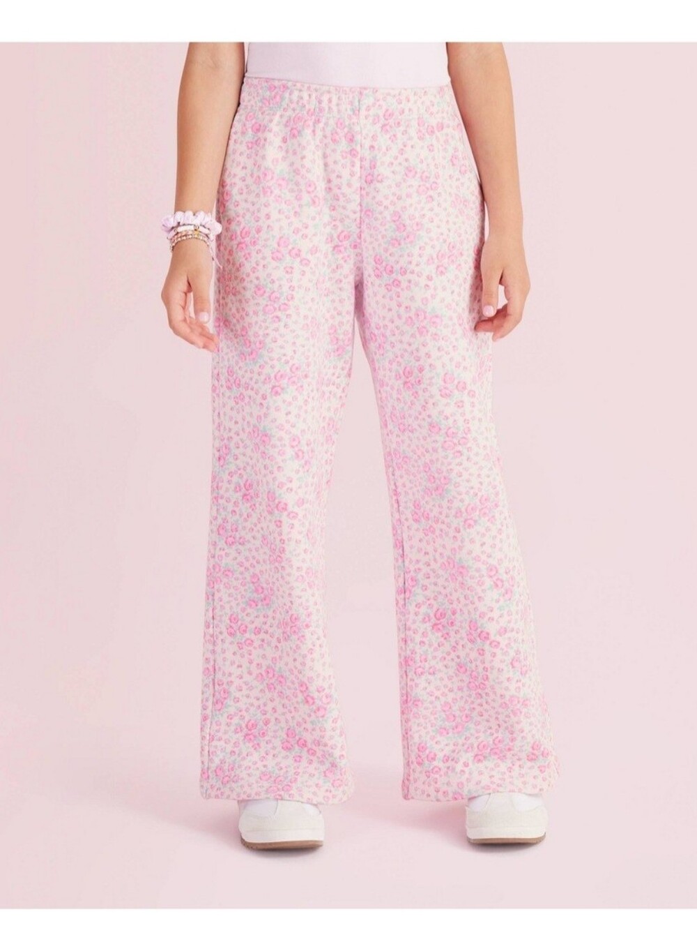 NWT LoveShackFancy x Target Girls Esme Roseheart Wide Leg Sweatpants - Pink- XXL